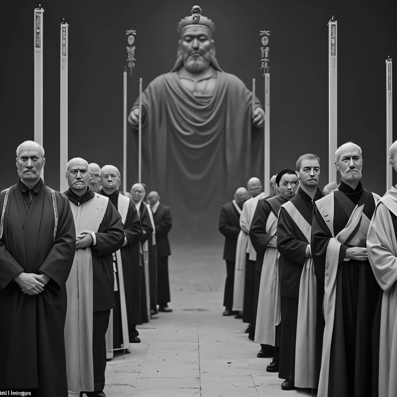 A line of candidates awaiting judgment, the emperor’s gaze fixated on their peculiar qualifications for power.”