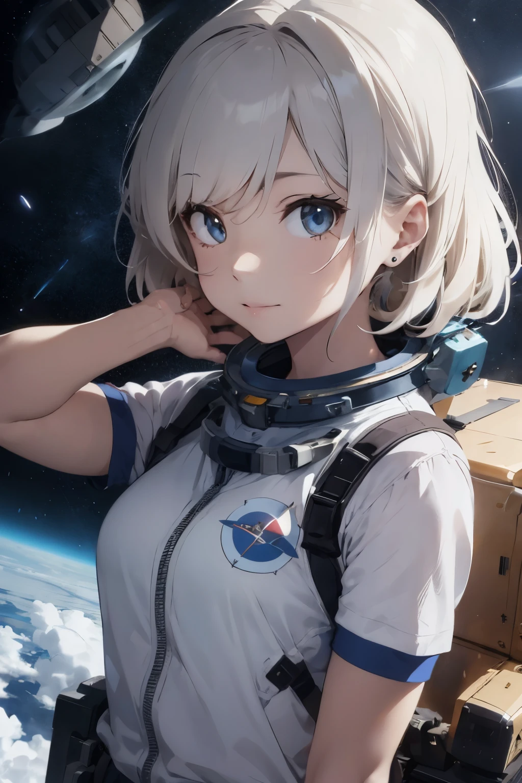 mulher astronauta / cabelo espacial