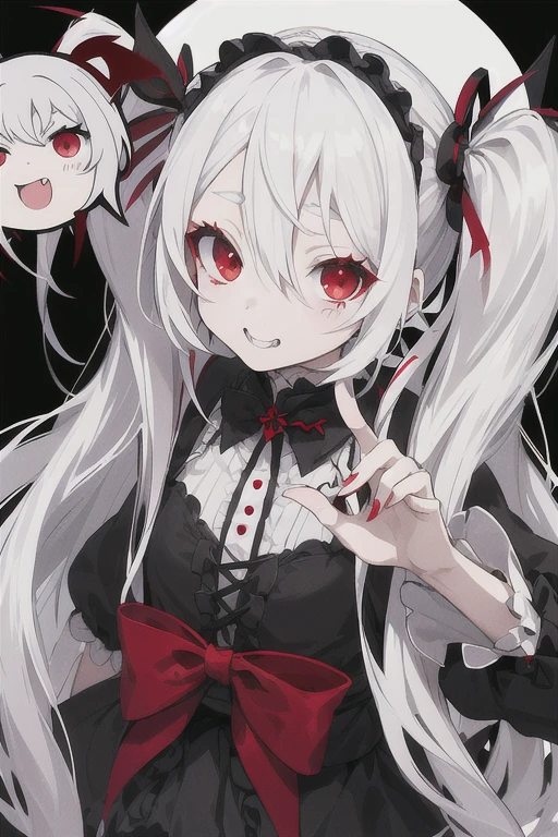anime girl con Bright red eyes and a scary face, 邪悪なsmile y ojos brillantes, with Bright red eyes, con Bright red eyes, With bright eyes, Red eyesが輝いている, Portrait Gapmoe Yandere Grimdark, Bright eyes and mouth, Gap Moe Yandere Grimdark, 邪悪なsmile, 明るくShinedevilの目, Bright red eyes, Anime Monster Girl , score_9, score_8_superior, score_7_superior, score_6_superior,Insanity,score_9,Insanity,score_9,One girl,alone,Long Hair,View your viewers,smile,Red eyes,Gray Hair,teeth,Grin,Blood,Shine,Shine eyes,skull, (Highest quality,4K,High resolution,masterpiece:1.2),Very detailed,(masterpiece: 1.2, Highest quality),Long black hair, (Best lighting, とても繊細でbeautiful), (Best lighting, とても繊細でbeautiful), (Beautifully detailed face), (Eyes and face with attention to detail: 1.2), , Dynamic Lighting, edgClussy_Female exe, Exe, teeth, Horror (theme), Red eyes, smile, sharp teeth, Shine, dark, Blood, tongue, Grin, Shine eyes, evil smile,Dark fantasy, (Young girl, Beast, One Girl, alone, クレイジーなsmile, Pale skin, ((Big tattoos all over the body)), Gray Hair, Red glowing eyes, Dynamic Angle, 吸Blood鬼), ( Get a 吸Blood鬼 castle in the background), (Red Moon, Red Sky), pointed_ear, teeth, devil'wing, devil horns, 顔にBloodがついていた., Bloodの雨, Bloodの霧, (Written boundary depth), High Contrast, (Bloodしぶき: 1.4), Cowboy Shot, whole body,,Spooky altar background,Dark fantasy,Red color scheme,Ominous atmosphere,Eye-catching,Storytelling,anatomy,Anime Style,Concept Art,beautiful細部までこだわった顔と (((Red eyes ))),A terrifying ritual ,devilの儀式,Premature death,Misconduct,クレイジーなsmile,Scythe Face,Girl Monster, beautiful, Delicate facial features, Sharp Eye, Sharp Fangs, Pale skin, Thick chain, dark背景, Cinema Lighting, Dramatic Shadows, Gothic style, Gloomy atmosphere, Dark fantasy, One Girl, , Please open your mouth wide, 口を開けてteethをむき出しにする,獣のような鋭いteeth, Wide lips, very wide mouth, Vermilion cheeks, ,(Bloodしぶき:1.4),怖いsmile, smile,Fallen angel design, ねじれたsmile、Bloodまみれの、頭からの出Blood,,、Bloodしぶき、,(Bloodしぶき:1.4),Crossbones, skull,Horrorスタイル, ((Fantasy Fallen Angel Costume)), ((Flowing black hair)), ,(Bloodしぶき:1.4),Female curves, Sexy flat stomach, Perfect hands, Perfect anime face, ((White Lolita Dress)), Are standing, ((邪悪なsmile)), ,(Bloodしぶき:1.4), Steam circulates, Moonlight Illumination, night lighting, disaster々新しいdevilの角,,(Bloodしぶき:1.6),アニメFallen angel design, ねじれたsmile、Bloodまみれの、頭からの出Blood,,、Bloodしぶき、,(Bloodしぶき:1.4),Crossbones, skull,Gothic architecture、Western architecture、Fantasy World、,Victorian cities, Skeleton Gas Light,