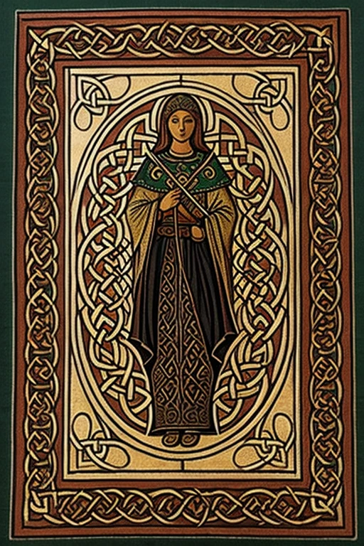 celtic woven ornamentic, medieval style