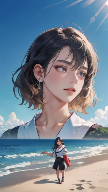 (obra de arte:1.3, Maximum quality, ultra high resolution, ultra detalhado), (realista, photorealista:1.4), beautiful illustration, perfect lighting, natural lighting, Colorida, profundidade de campos, Surrealismo,
lindo cabelo detalhado, lindo rosto detalhado, lindos olhos detalhados, beautiful collarbone, Corpo bonito, lindo peito, linda coxa, lindas pernas, lindos dedos, pele brilhante,
olhando para o espectador, 1 garota, Japanese, high school girl, (anatomia perfeita, Anatomicamente Correto, pele super detalhada), beautiful and symmetrical face, face, rosto perfeito, olhos perfeitos,
(medium hair, dois lados para cima, cabelo rosa), franja cruzada, olhos roxos, droopy eyes, olhos grandes, long eyelashes, (seios grandes, coxas sedutoras, dentadura da pele), delgado, outstanding style,
((Textura detalhada de tecido, camisa de colarinho branco, saia plissada azul, dark red ribbon around the neck), meias pretas, mocassim),
(beautiful scenery), late afternoon, (telhado da escola), (standing), (kind smile, Olhos superiores),