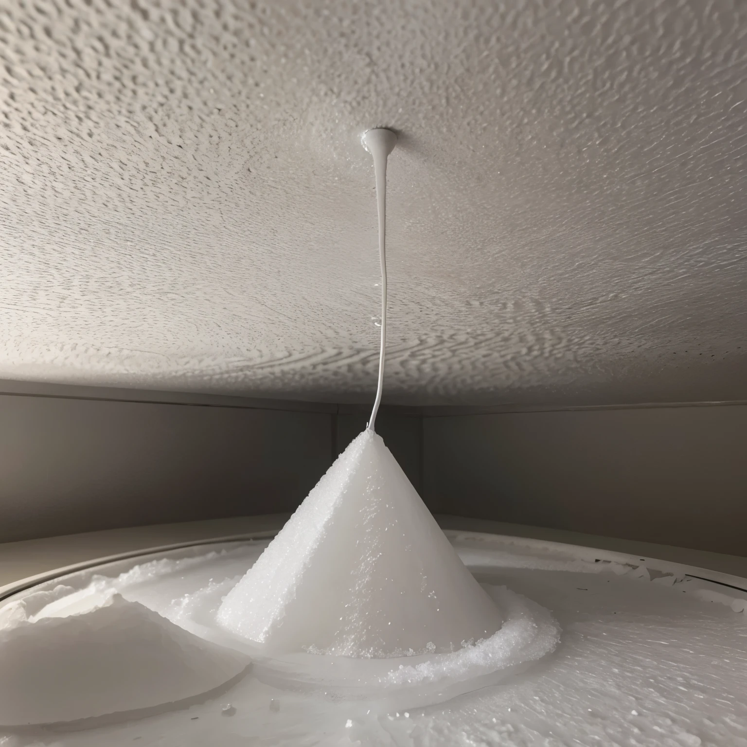 Circulating salt with two connections to the ceiling