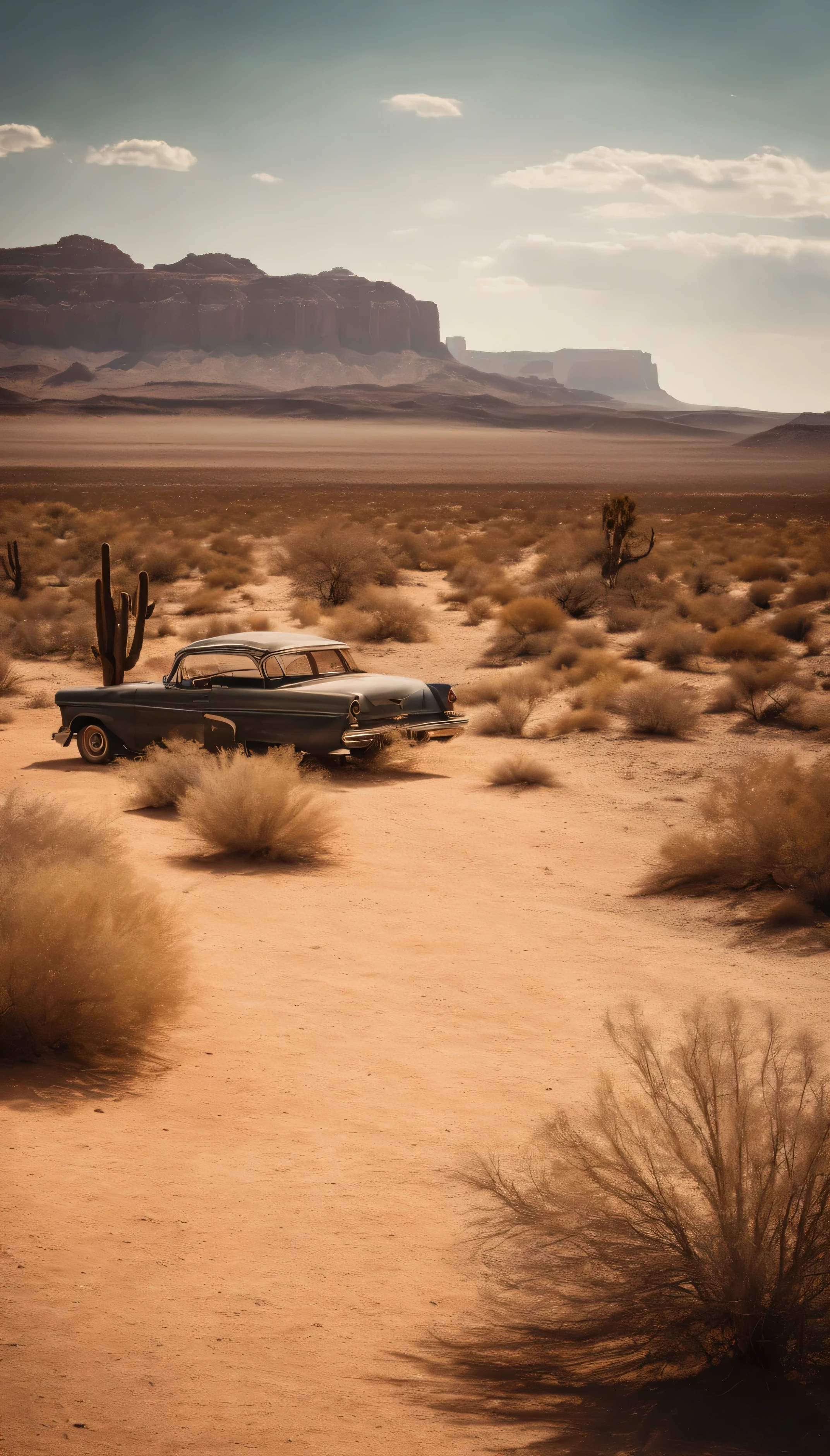 Far West desert fallout style post atomic
