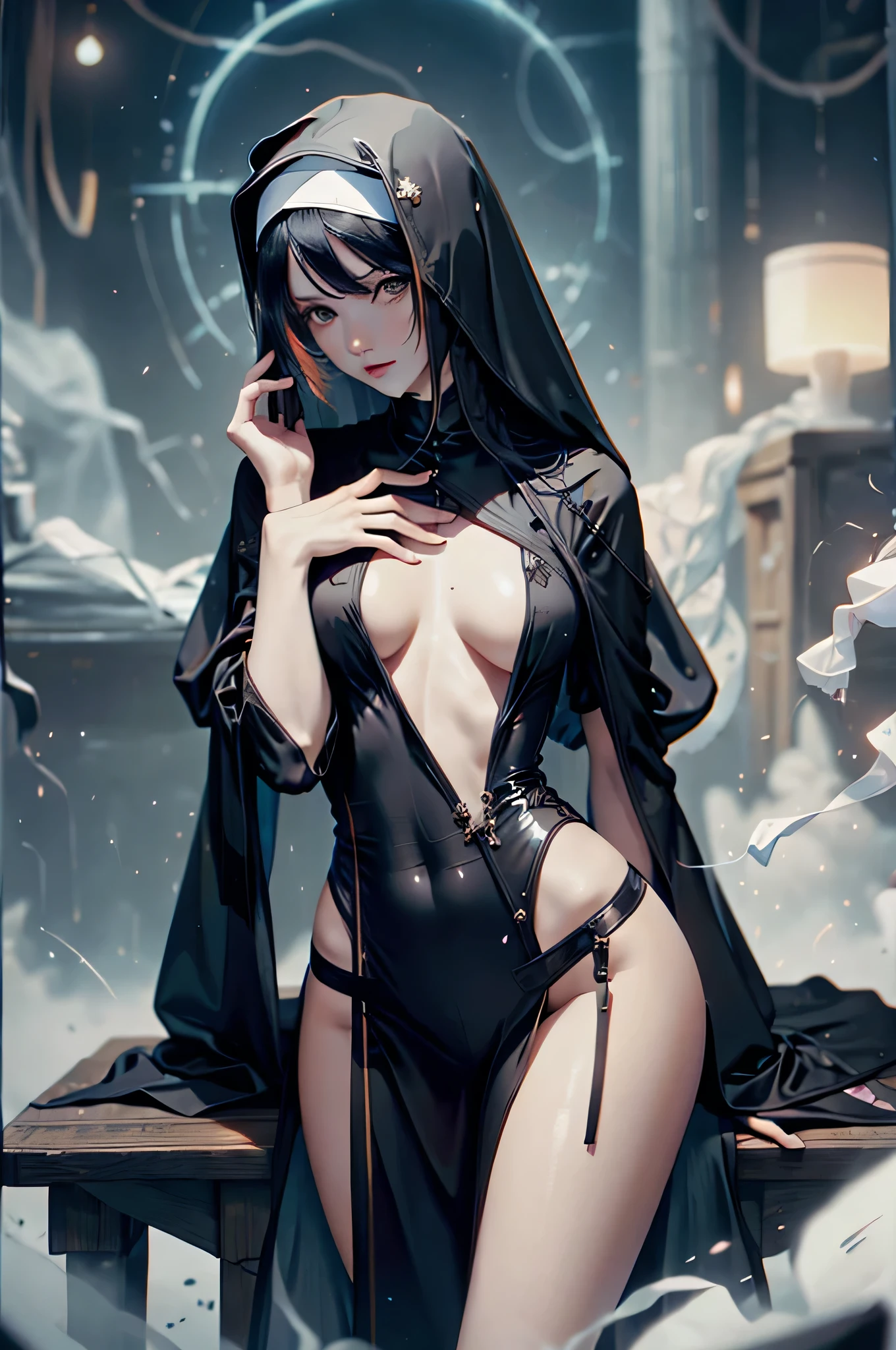 sexy nun in underwear