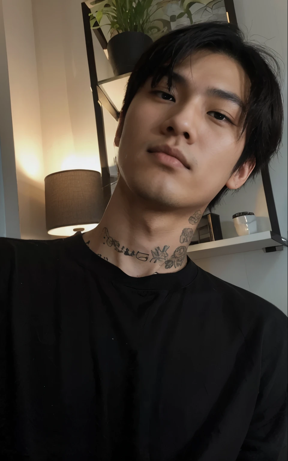 A young Japanese man, mafioso.