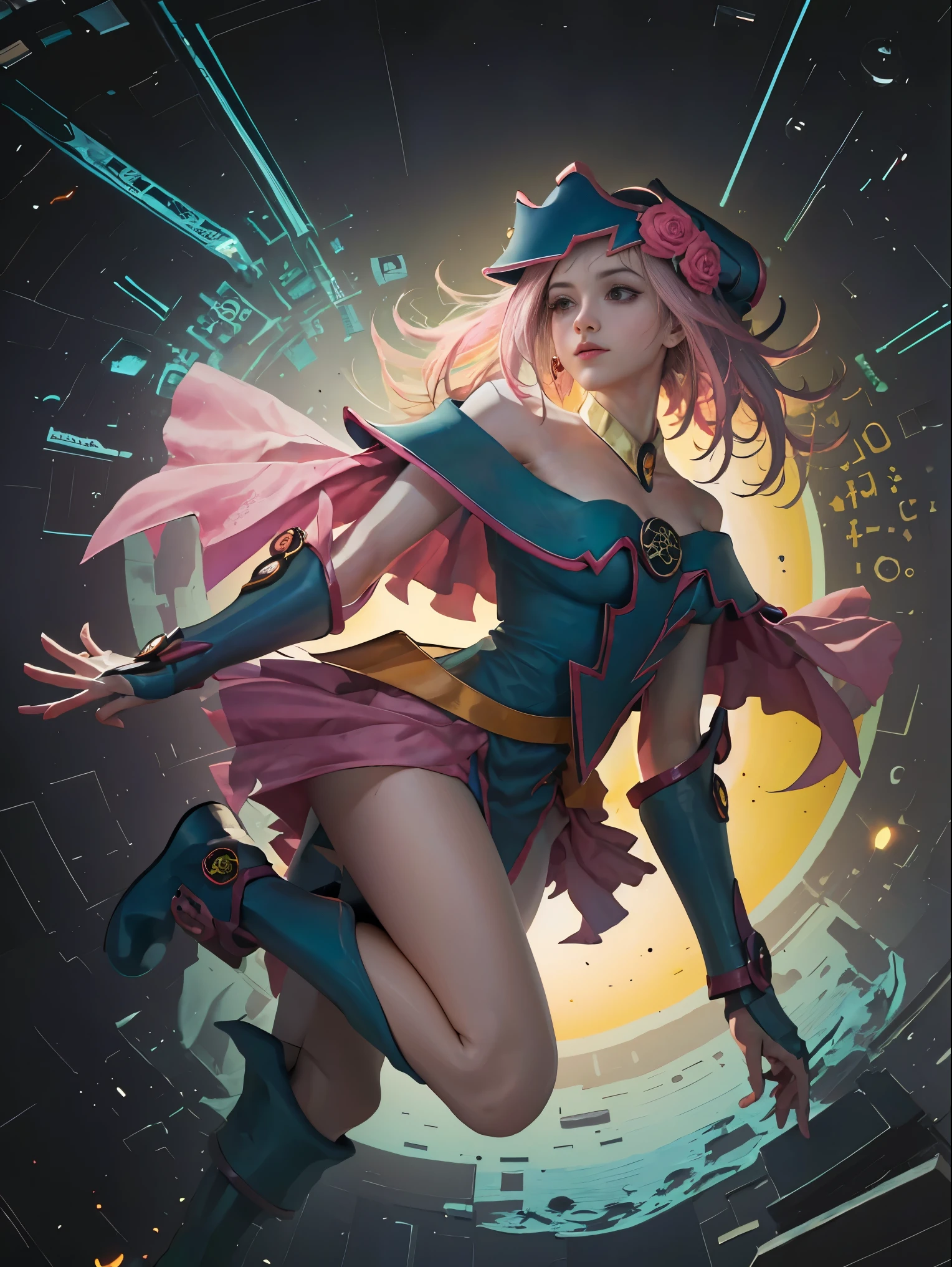 arte oficial, fondo de pantalla de unidad 8k, ultra detallado, hermoso and aesthetic, hermoso, Obra maestra, mejor calidad, (zenenredo, mandala, enredo, enenredo), (flower ecstasy:1.2) dynamic angle, tiro de vaquero, the most hermoso form of chaos, elegant, a brutalist designed, colores vivos, romanticismo, atmospheric