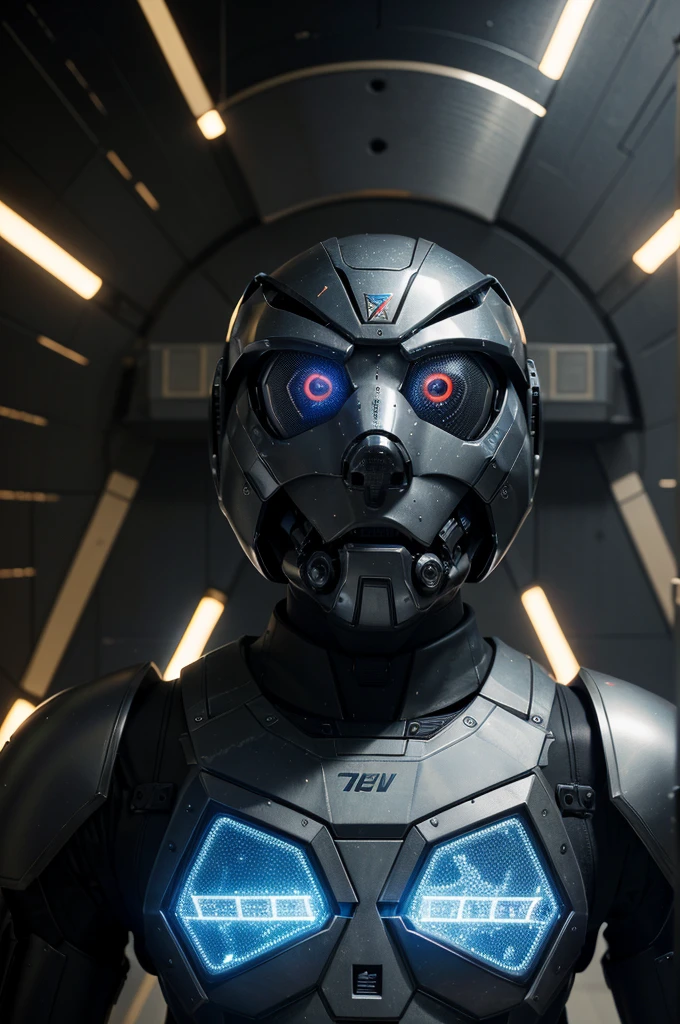 General-like physique with elements of military uniforms or armor.Humanoid face with some distinctive robotic features like glowing eyes or metallic accents.Abilities:Flying like a fly.Invisibility.Strength and resilience resembling a bear.Teleportation.Engineering skills for repairing and creating tools or technology.