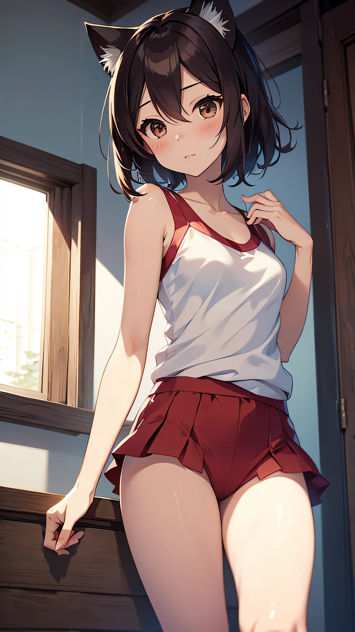 Kawai chibi cat Mikasa