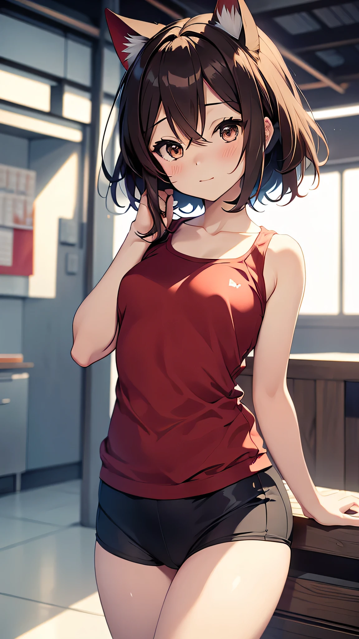 Kawai chibi cat Mikasa