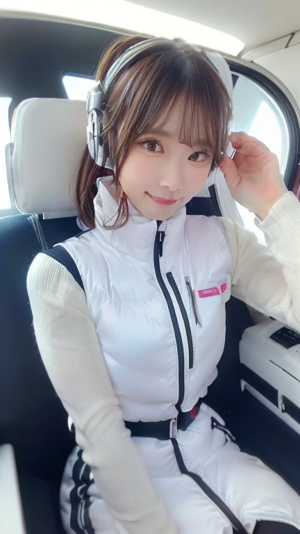 (masterpiece:1.5)、(Realistic:1.5)、(highest quality:1.4、8k、RAW Photos）、
Ultra-high resolution、Professional Lighting、Perfect dynamic composition、Photographed indoors、
Film Grain、chromatic aberration、(Bokeh:1.1)、
Frank、Sophisticated、charm、Ultra-realistic、Attention to detail、Golden Ratio、
(1 girl)、Slender girl、Delicate and charming girl、Cute Woman:1.4、
Serious expression、Looking at the audience、Sculptural installation、Sit on the sofa and relax、
Light brown hair、Shiny Hair、Hairstyle: Ponytail、
real skin、
Shut your mouth.、Beautiful Eyes、double eyelid、Thin arms、、
、Show off your thighs,(astrovest):5,(shiny white log downvest):3,BREAK ((Detailed face, Professional photography)), ((NSFW, zettai ryouiki, 1 girl)), Ultra-high resolution, (Realistic: 1.4), RAW Photos, highest quality, (PhotoRealistic Stick), concentrated, Soft Light, ((30 years old)), ((Japanese)), (( (Young Face))), (surface), (Depth of written boundary), masterpiece, (Realistic),(inside ISS):3, woman, ,astrovest:2,headphone:2,smartwatch,,bangs, ((1 girl)),(black sleeves):2,(black tights):2,inside spacestation,inside spacecraft,,zero gravity,smile,open leg,blush:1.5,hidden hands,neotech