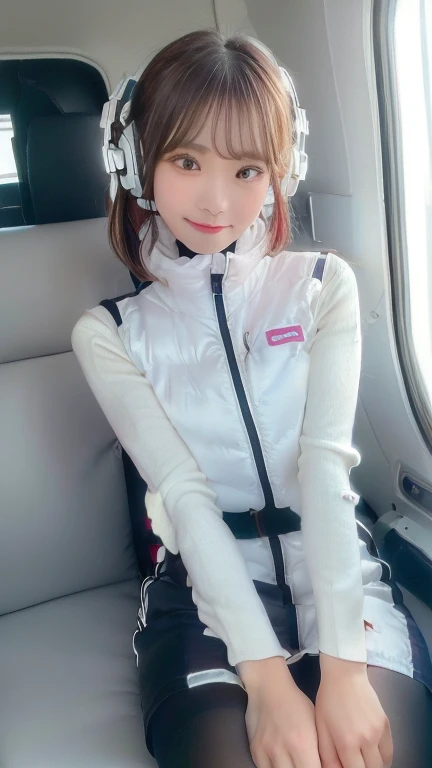 (masterpiece:1.5)、(Realistic:1.5)、(highest quality:1.4、8k、RAW Photos）、
Ultra-high resolution、Professional Lighting、Perfect dynamic composition、Photographed indoors、
Film Grain、chromatic aberration、(Bokeh:1.1)、
Frank、Sophisticated、charm、Ultra-realistic、Attention to detail、Golden Ratio、
(1 girl)、Slender girl、Delicate and charming girl、Cute Woman:1.4、
Serious expression、Looking at the audience、Sculptural installation、Sit on the sofa and relax、
Light brown hair、Shiny Hair、Hairstyle: Ponytail、
real skin、
Shut your mouth.、Beautiful Eyes、double eyelid、Thin arms、、
、Show off your thighs,(astrovest):5,(shiny white log downvest):3,BREAK ((Detailed face, Professional photography)), ((NSFW, zettai ryouiki, 1 girl)), Ultra-high resolution, (Realistic: 1.4), RAW Photos, highest quality, (PhotoRealistic Stick), concentrated, Soft Light, ((30 years old)), ((Japanese)), (( (Young Face))), (surface), (Depth of written boundary), masterpiece, (Realistic),(inside ISS):3, woman, ,astrovest:2,headphone:2,smartwatch,,bangs, ((1 girl)),(black sleeves):2,(black tights):2,inside spacestation,inside spacecraft,,zero gravity,smile,open leg,blush:1.5,hidden hands,neotech