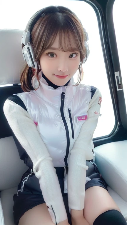 (masterpiece:1.5)、(Realistic:1.5)、(highest quality:1.4、8k、RAW Photos)、
Ultra-high resolution、Professional Lighting、Perfect dynamic composition、Photographed indoors、
Film Grain、chromatic aberration、(Bokeh:1.1)、
Frank、Sophisticated、charm、Ultra-realistic、Attention to detail、Golden Ratio、
(1 girl)、Slender girl、Delicate and charming girl、Cute Woman:1.4、
Serious expression、Looking at the audience、Sculptural installation、Sit on the sofa and relax、
Light brown hair、Shiny Hair、Hairstyle: Ponytail、
real skin、
Shut your mouth.、Beautiful Eyes、double eyelid、Thin arms、、
、Show off your thighs,(astrovest):5,(shiny white log downvest):3,BREAK ((Detailed face, Professional photography)), ((NSFW, zettai ryouiki, 1 girl)), Ultra-high resolution, (Realistic: 1.4), RAW Photos, highest quality, (PhotoRealistic Stick), concentrated, Soft Light, ((30 years old)), ((Japanese)), (( (Young Face))), (surface), (Depth of written boundary), masterpiece, (Realistic),(inside ISS):3, woman, ,astrovest:2,headphone:2,smartwatch,,bangs, ((1 girl)),(black sleeves):2,(black tights):2,inside spacestation,inside spacecraft,,zero gravity,smile,open leg,blush:1.5,hidden hands,neotech