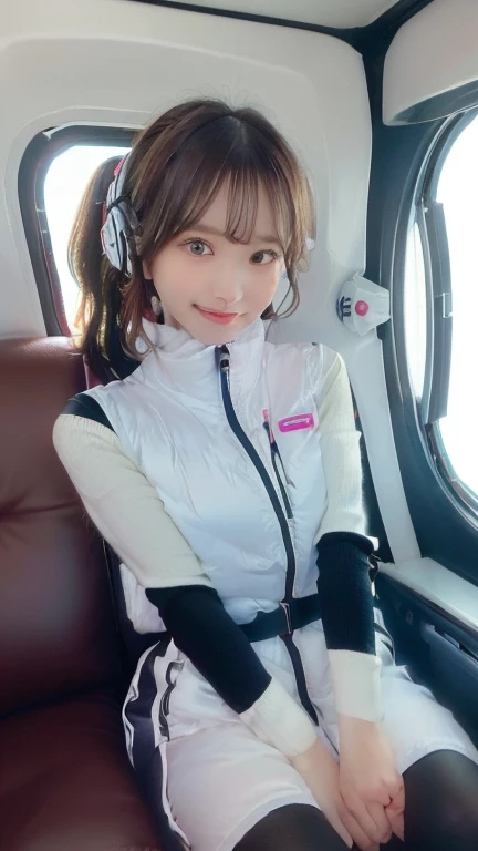(masterpiece:1.5)、(Realistic:1.5)、(highest quality:1.4、8k、RAW Photos）、
Ultra-high resolution、Professional Lighting、Perfect dynamic composition、Photographed indoors、
Film Grain、chromatic aberration、(Bokeh:1.1)、
Frank、Sophisticated、charm、Ultra-realistic、Attention to detail、Golden Ratio、
(1 girl)、Slender girl、Delicate and charming girl、Cute Woman:1.4、
Serious expression、Looking at the audience、Sculptural installation、Sit on the sofa and relax、
Light brown hair、Shiny Hair、Hairstyle: Ponytail、
real skin、
Shut your mouth.、Beautiful Eyes、double eyelid、Thin arms、、
、Show off your thighs,(astrovest):5,(shiny white log downvest):3,BREAK ((Detailed face, Professional photography)), ((????, zettai ryouiki, 1 girl)), Ultra-high resolution, (Realistic: 1.4), RAW Photos, highest quality, (PhotoRealistic Stick), concentrated, Soft Light, ((30 years old)), ((Japanese)), (( (Young Face))), (surface), (Depth of written boundary), masterpiece, (Realistic),(inside ISS):3, woman, ,astrovest:2,headphone:2,smartwatch,,bangs, ((1 girl)),(black sleeves):2,(black tights):2,inside spacestation,inside spacecraft,,zero gravity,smile,open leg,blush:1.5,hidden hands,neotech