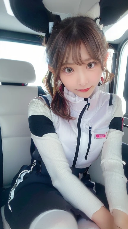 (masterpiece:1.5)、(Realistic:1.5)、(highest quality:1.4、8k、RAW Photos）、
Ultra-high resolution、Professional Lighting、Perfect dynamic composition、Photographed indoors、
Film Grain、chromatic aberration、(Bokeh:1.1)、
Frank、Sophisticated、charm、Ultra-realistic、Attention to detail、Golden Ratio、
(1 girl)、Slender girl、Delicate and charming girl、Cute Woman:1.4、
Serious expression、Looking at the audience、Sculptural installation、Sit on the sofa and relax、
Light brown hair、Shiny Hair、Hairstyle: Ponytail、
real skin、
Shut your mouth.、Beautiful Eyes、double eyelid、Thin arms、、
、Show off your thighs,(astrovest):5,(shiny white log downvest):3,BREAK ((Detailed face, Professional photography)), ((NSFW, zettai ryouiki, 1 girl)), Ultra-high resolution, (Realistic: 1.4), RAW Photos, highest quality, (PhotoRealistic Stick), concentrated, Soft Light, ((30 years old)), ((Japanese)), (( (Young Face))), (surface), (Depth of written boundary), masterpiece, (Realistic),(inside ISS):3, woman, ,astrovest:2,headphone:2,smartwatch,,bangs, ((1 girl)),(black sleeves):2,(black tights):2,inside spacestation,inside spacecraft,,zero gravity,smile,open leg,blush:1.5,hidden hands,neotech