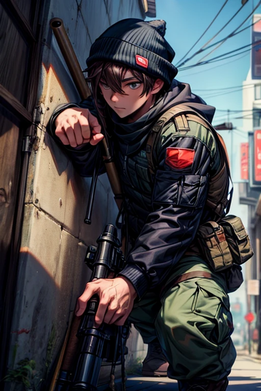 Male sniper