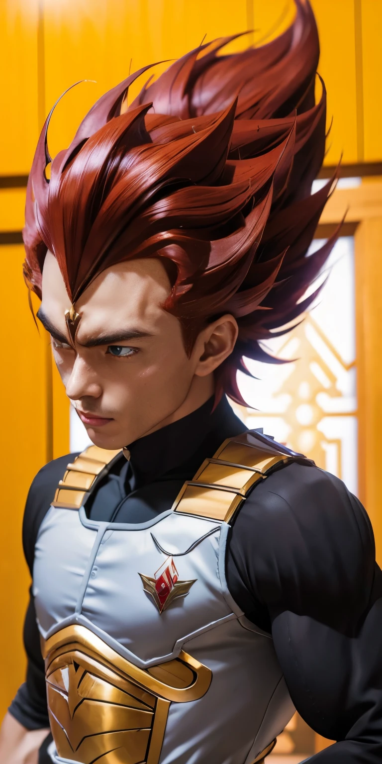 1 man called, Super Seiya God,dark red hair,Dang yes,high resolution,Too realistic, Special details