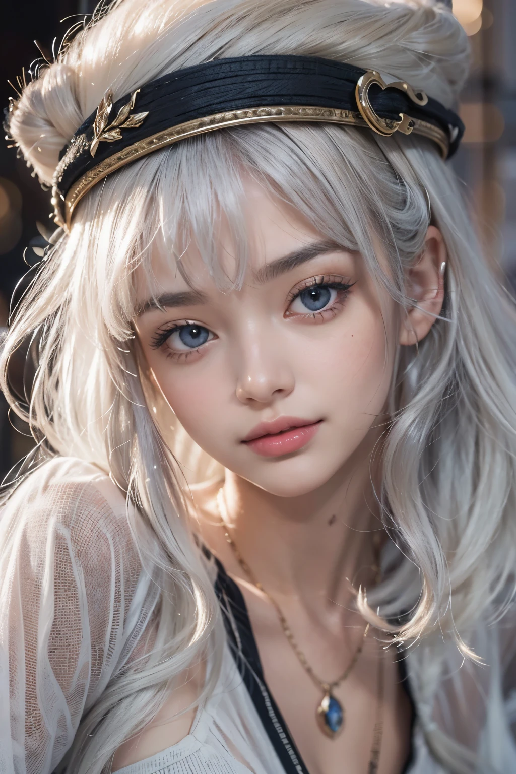 1woman, (Ultra realistic, high res), (highly detailed eyes, highly detailed hair, highly detailed face, highly detailed plump lips), (off shoulder with open ???????), ???????, upper body, caute smile, (best quality:1.4), Raw photo, (realistic, photo-realistic:1.37), professional photography, cinematic light, (fine face: 1.2),fashion model 20 years old, cute, [[[[pure eyes]]]], [[[[closeup]]]], [[[[?????]]]], [[[[neck]]]], [[[[shoulders]]]], perfect eyes, perfect iris, perfect lips, perfect teeth, perfect skin, soft front light, glow, HDR, (muted colors:1.2), Retrato da mulher、white skin、((cabelo Castanho ondas suaves)) Best Blanco Romantico、8K resolution、Frente Illuminada、American Girl Portrait、solo、20-year-old、beautiful face、Upper body、medium side cut、Beautiful silver hair、beautiful little face woman, solo,　black theme,　look at the audience,one woman, It's real, Wolfzan-6500-V1.3, anime、anime style、beautiful diamond eyes、20 year old american girl、braided hair、swimsuit、portrait beautiful detailed woman, very detailedな青い顔, Reality, beautiful narrow blue eyes, huge file size, Super detailed, High resolution, very detailed, highest quality, masterpiece, An illustration, very detailed, ticker, Unite, 8K painting wallpaper, fine, fine details, masterpiece, highest quality, Hvery detailed ticker uniform 8K wallpaper, face light movie lighting、Cute Blouse, dark background, oil, masterpiece, diffused soft film lighting, Portrait, highest quality (perfect face:1.4),stunning girl pictures,(8K and、photorealistic:1.25) 、(lip gloss、eyelashes、shiny face、shiny skin、highest quality、超High resolution、Depth of the bounds written、chromatic aberration、caustic road lighting、natural shading、???? 1girl, Extremely cute, Amazing face and eyes, (Beautiful lovely smile), (extremely detailed beautiful face), bright and shiny lips, (cute ??????:1.3), (very elaborate lace bra:1.5), smooth skin, super beautiful, attractive, (Best Quality:1.4), (hyper quality), (Ultra-detailed), (hyper-realisti