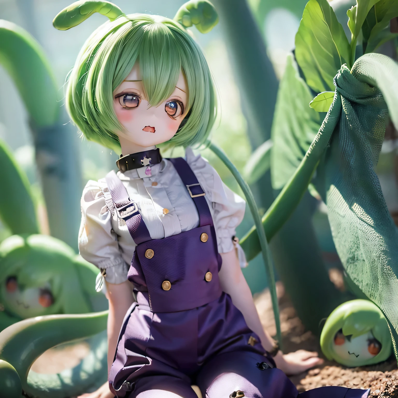 Detailed prompts for generating high quality images using the stable diffusion method are、:
(((((((chibi)))))))Use body shape
"(((city))), (Digital Art:1.1, High resolution, masterpiece:1.2), (Bright colors), (Confident expression), ((((a bit)))) letter, (Green Hair),  A girl with a distinctive hairstyle and a zunda-like body, (Confident expression), ((((a bit)))) letter, (Green Hair), (White blouse), ((((8. Relaxing and surrounded by greenery))))) Proud face"Walking around the city