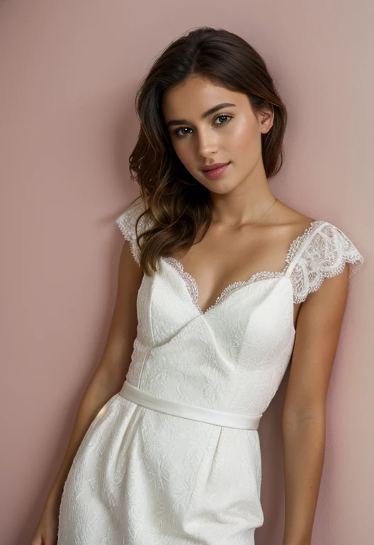 photo réaliste d&#39;une femme, porter un pull,  (chef-d&#39;artwork:1.0), (best quality:1.0), Ultra detailed, Coup moyen, dans salle de bain