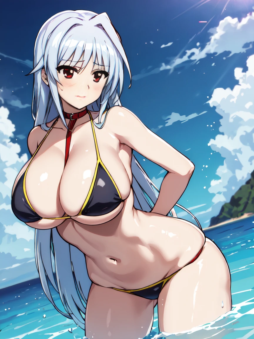masterpiece,top-quality,reinforce eins,heroine of magical girl lyrical nanoha,1girl,solo,silver hair,long hair, outside splash hair,red eyes,beauty, very huge breasts,narrow waist,bust size is 120cm over,crying,sexy,soaked,seductive anime girl, oppai, biomechanical oppai,oppai proportions,Both hands are tied behind their backs and restrained,show oppai,put both hands behind her back,too much exposure swimsuit,micro bikini,swimsuit only,too much exposure swimsuit,micro bikini,swimsuit only,bust size is 120cm over,bust size is 120cm over,too much exposure swimsuit,micro bikini,swimsuit only,Both hands are tied behind their backs and restrained,show oppai,put both hands behind her back,show oppai,put both hands behind her backvery huge breasts,very huge breasts,bust size is 120cm over,too much exposure swimsuit,micro bikini,swimsuit only,Both hands are tied behind their backs and restrained,show oppai,very huge breasts,bust size is 120cm over,too much exposure swimsuit,micro bikini,swimsuit only,Both hands are tied behind their backs and restrained,show oppai,very huge breasts,where water collects,let your hair down,let your hair down, she wears nothing but a swimsuit, she wears nothing but a swimsuit, she wears nothing but a swimsuit