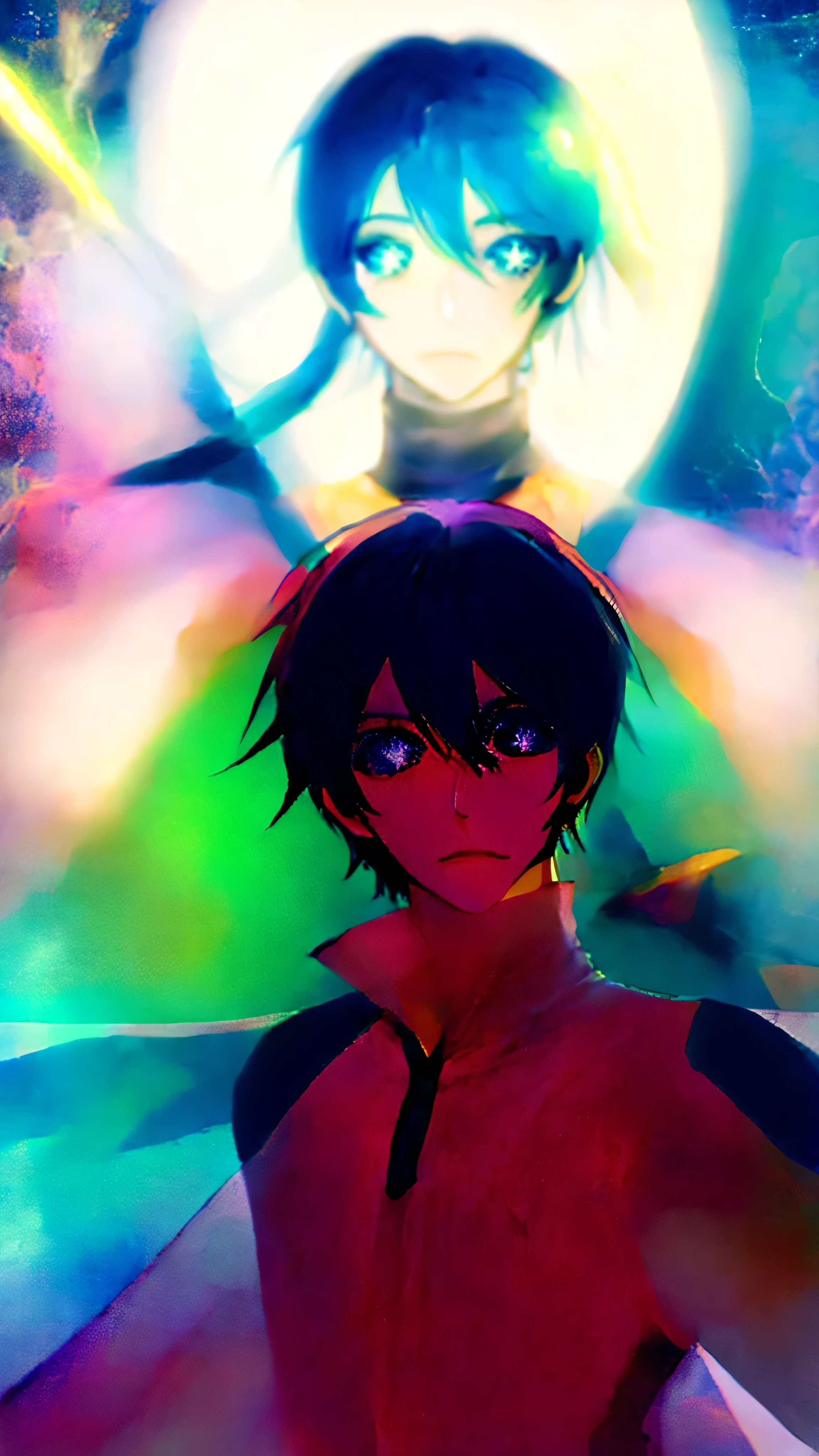 Vocaloid VOCALOID KAITO cool eyes sparkling stars in the eyes glitter in the eyes sparkling upper body