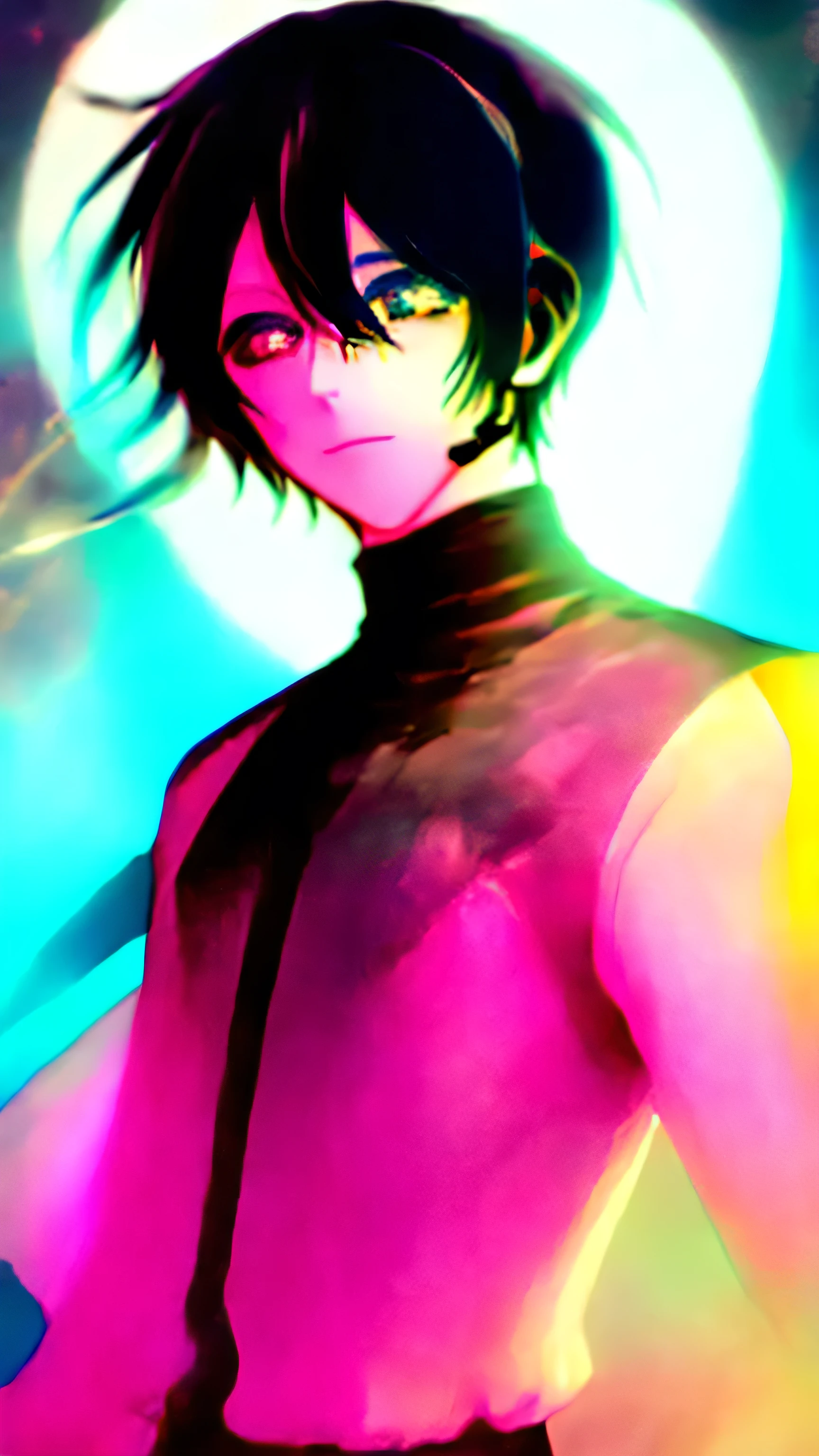 Vocaloid KAITO Cool Sparkling eyes Stars in the eyes Glitter in the eyes Sparkling Upper body Black and white eyes Clear colors Clear colors Vivid colors