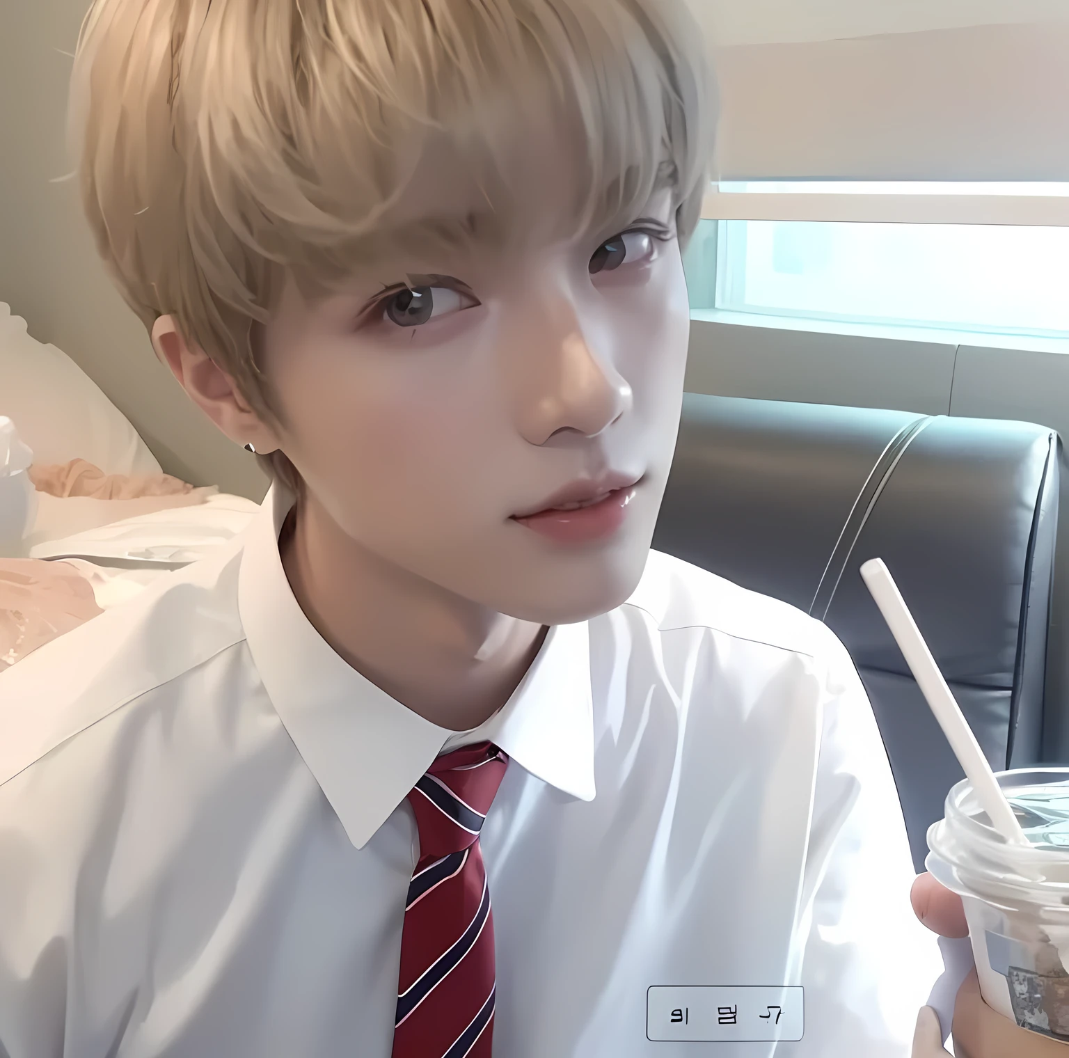 Ulzzang boy, ulzzang, Korean ulzzang boy, boy, cute face, cute eyes, cute, brown hair, choi beomgyu, beomgyu from txt, choi beomgyu, beomgyu, small smile, smiling 