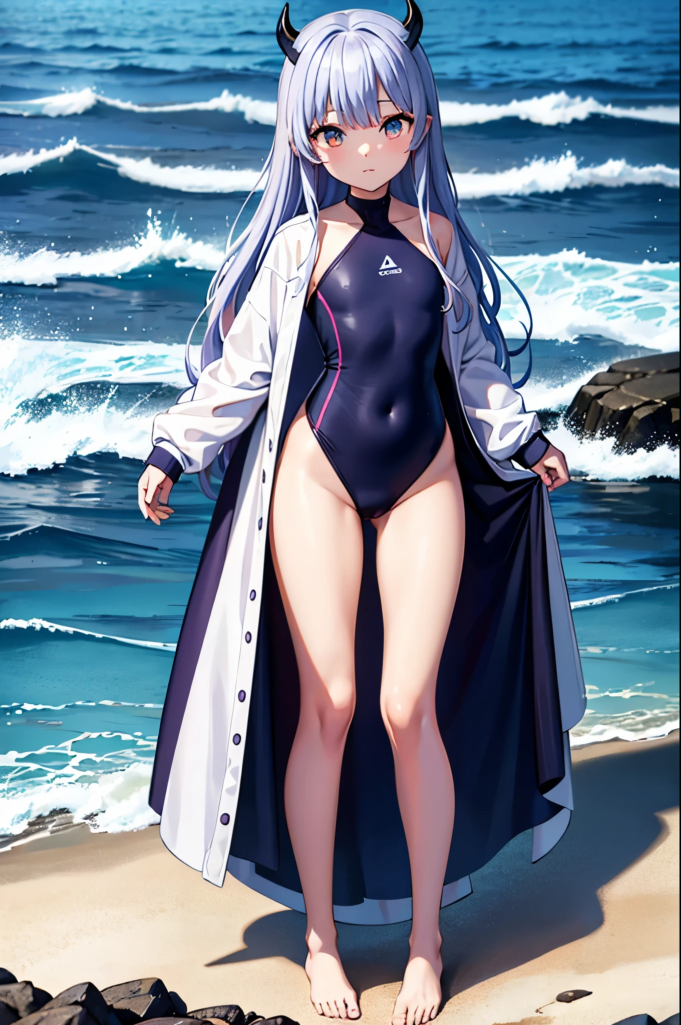 ((2D beautiful girl、top-quality:1.1、Perfect fingers:1.1、perfect anatomia:1.1、extremely delicate and beautiful))、cute petit girl、(transform sequence)、((Beautifully decorated one-piece swimsuit))、10yaers old、Lori、Chiquita、Fractal Art、baby-face、((stright long hair))、Beautiful big drooping eyes、Slender and beautiful legs、Show your teeth and give your best smile、(Full body depiction)、(1 persons)、Poolside with blue sky、Horizontal angle