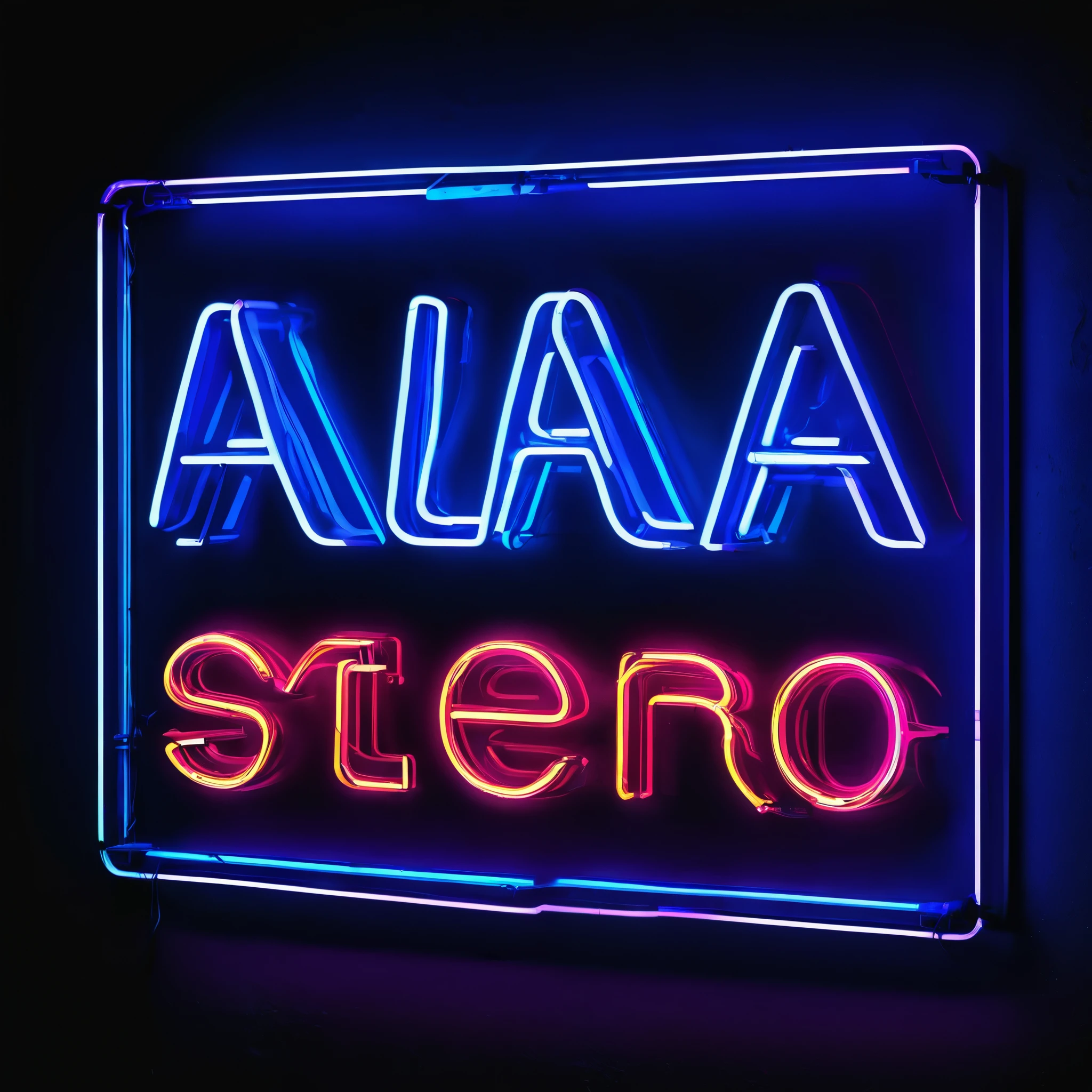a neon sign with text 'ALPHA STEREO ',a neon sign,[neon lights, Colores vibrantes, efecto brillante],(mejor calidad,high resolution),(realista:1.37)
