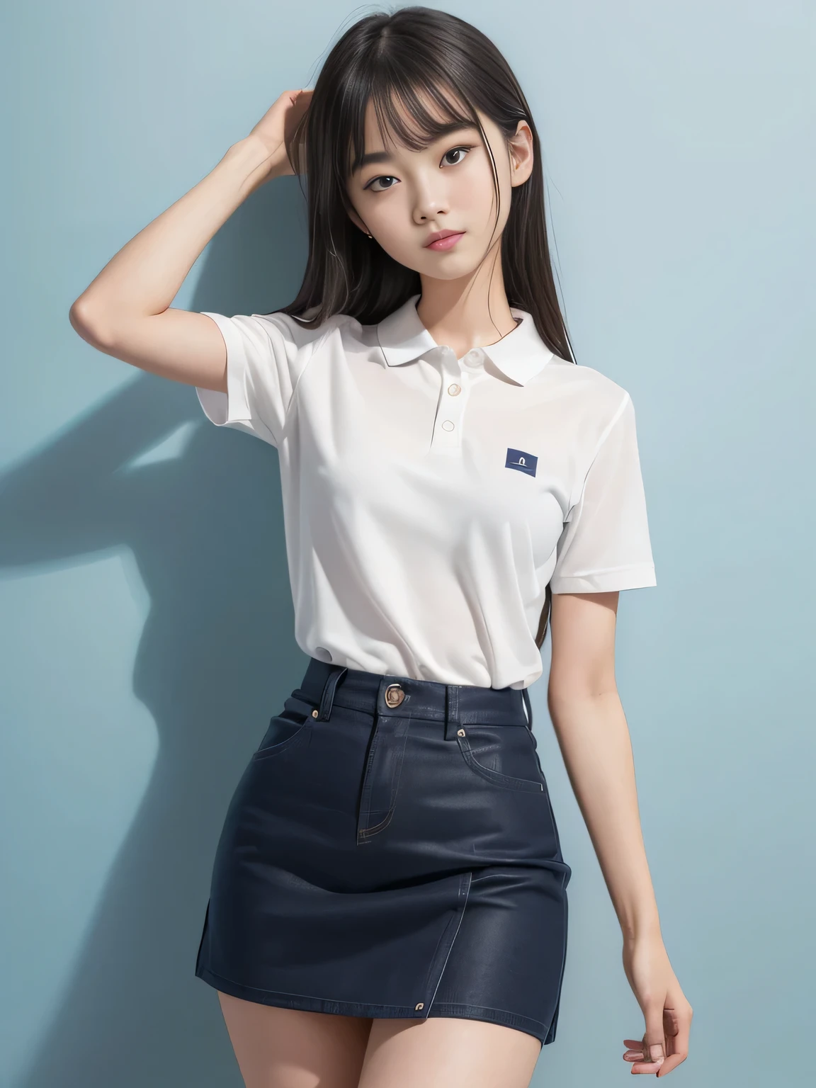 smile、((Browsing Caution))、(masterpiece, Highest quality:1.2), 8k, 12歳Full nudityの女の子, 85mm, Official Art, RAW Photos, スーパースリムなスレンダーbeautiful girl, (When I lifted up my short navy blue skirt、Full nudity下Half Body, I can see your crotch.:1.8)、Short sleeveの白シャツ、Show me your ears、Naked girls photoshoot、Full nudity, Cute Face, close, Half Body, Biolace, Gardenia, beautiful girl, , Thighs, Short sleeve, , Looking at the audience, Bedroom、No makeup, (Face with a wry smile), Film Grain, chromatic aberration, Sharp focus, Face Light, Bright lighting, 10 generations, Detailed face, Background blur, (Dark red tie:1.1)、((((((12 year old girl with a small waist))))))、((((((12歳の美しい美乳のFull nudity女子高生)))))