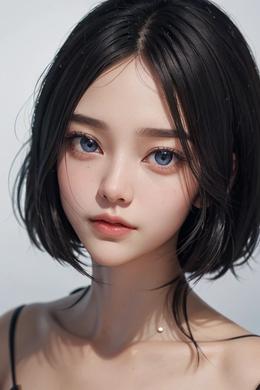 Laura, he has star-shaped eyes.、The tips of her hair are blue