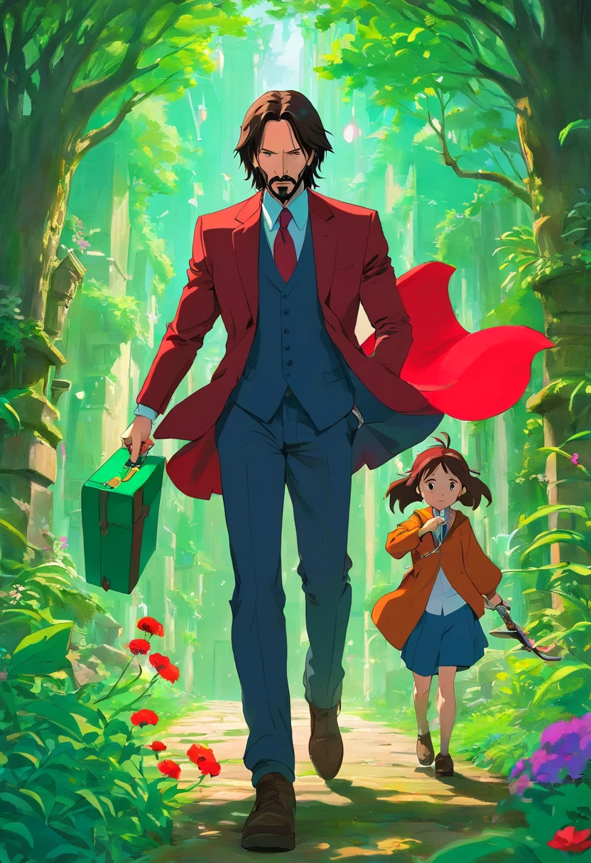 John Wick in the "Borrower Arrietty",John Wick becomes a dwarf,Directed by Hayao Miyazaki,Studio Ghibli production,Starring Keanu Reeves,
