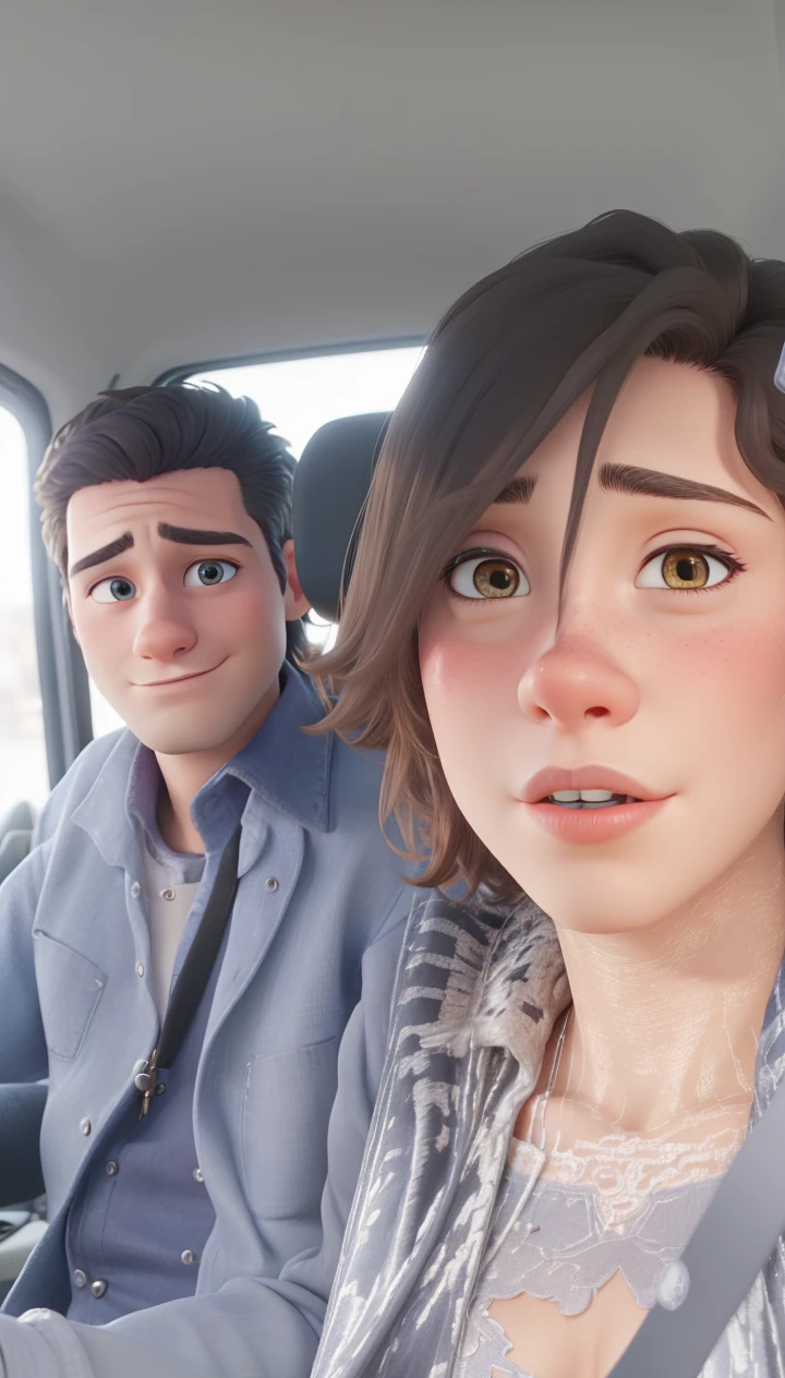 ((best quality)), ((work of art)), (detailed), perfect face, man, short beard, dark hair, black hair, mechanic uniform, white dress shirt, jeans