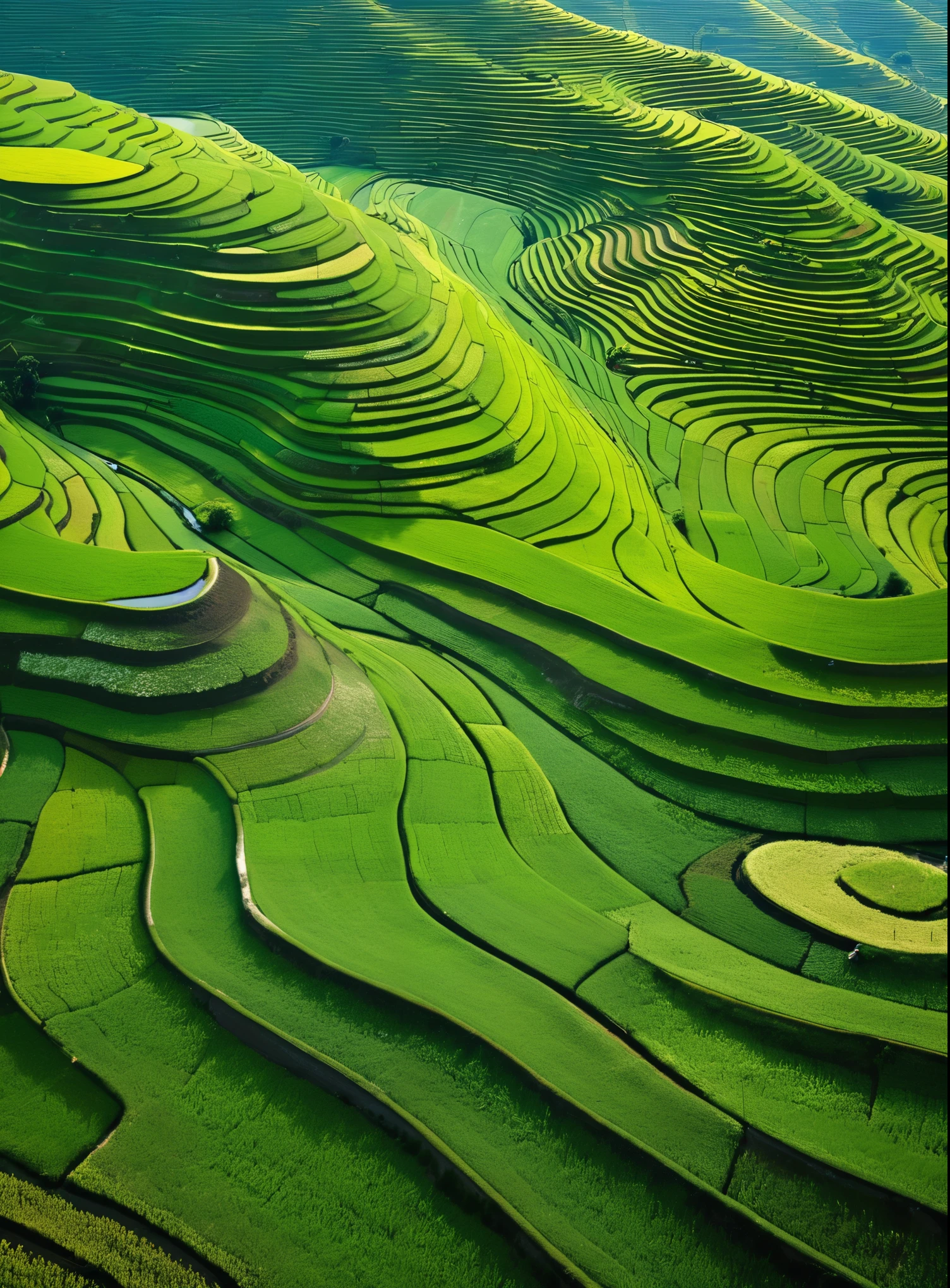 a Minimalist journey,blingbling,Terraces,Aerial View