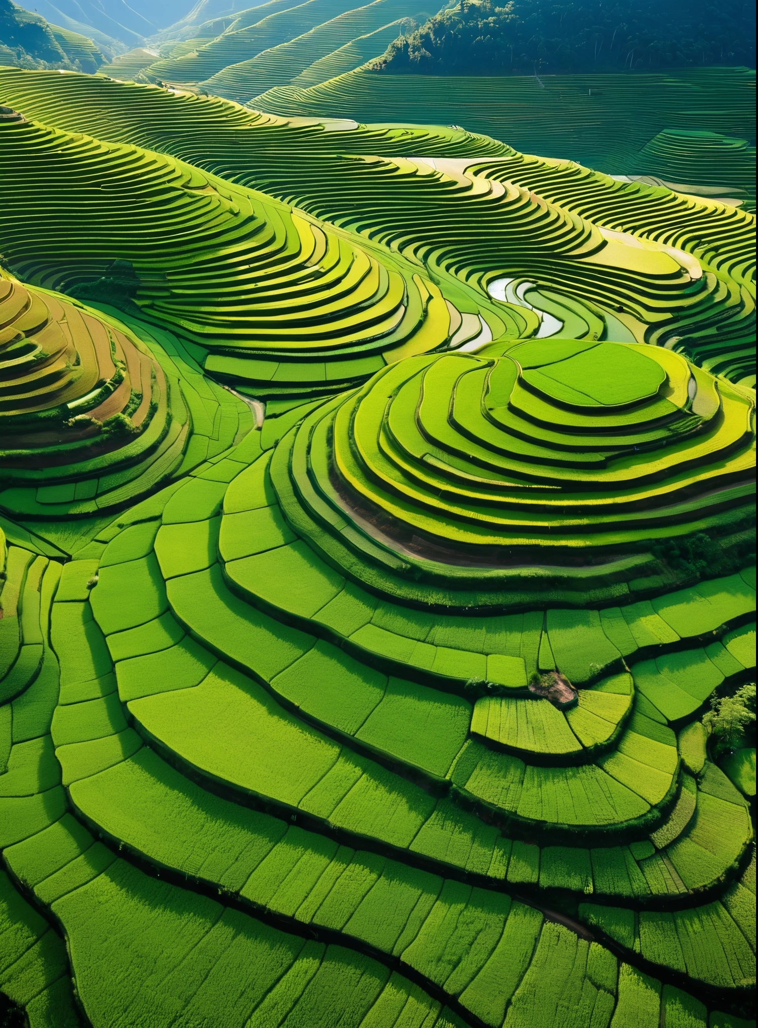 a Minimalist journey,blingbling,Terraces,Aerial View