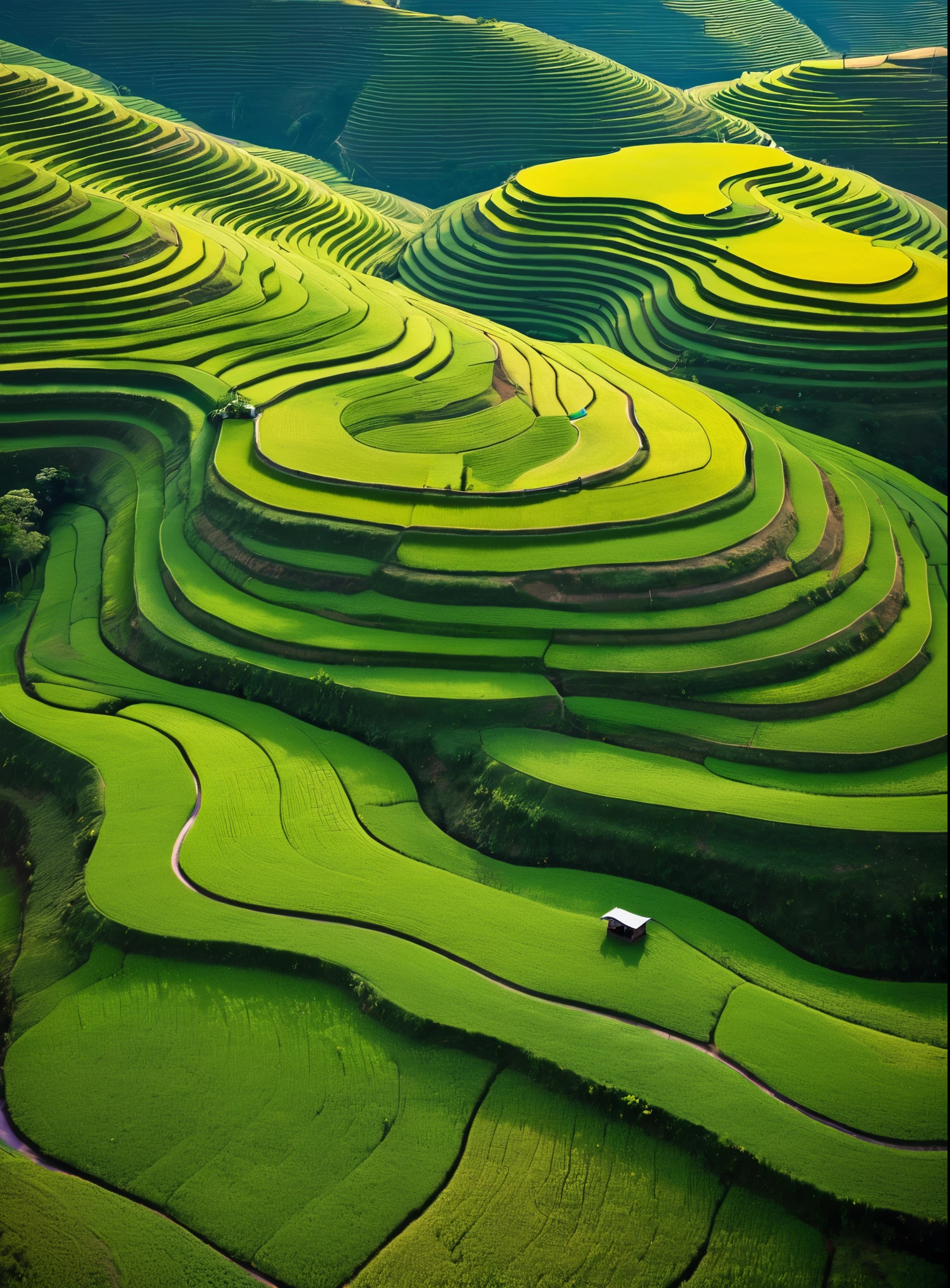 a Minimalist journey,blingbling,Terraces,Aerial View