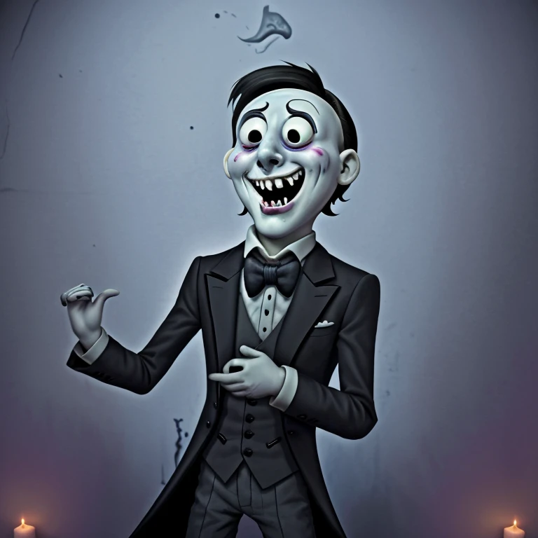 Cartoon, Victor, a tormented ghost trapped within the walls of Nightmare's Laughter, had once been a dashing gentleman overwhelmed by a tragic love story.