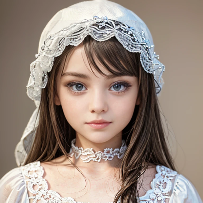 (best quality,ultra-detailed),a 12-year-old girl with,beautiful detailed eyes,beautiful detailed lips,extremely detailed eyes and face,longeyelashes,(realistic,photorealistic,photo-realistic:1.37),artistic and vibrant, wearing a small fitted dress,white long stockings, pastel colors