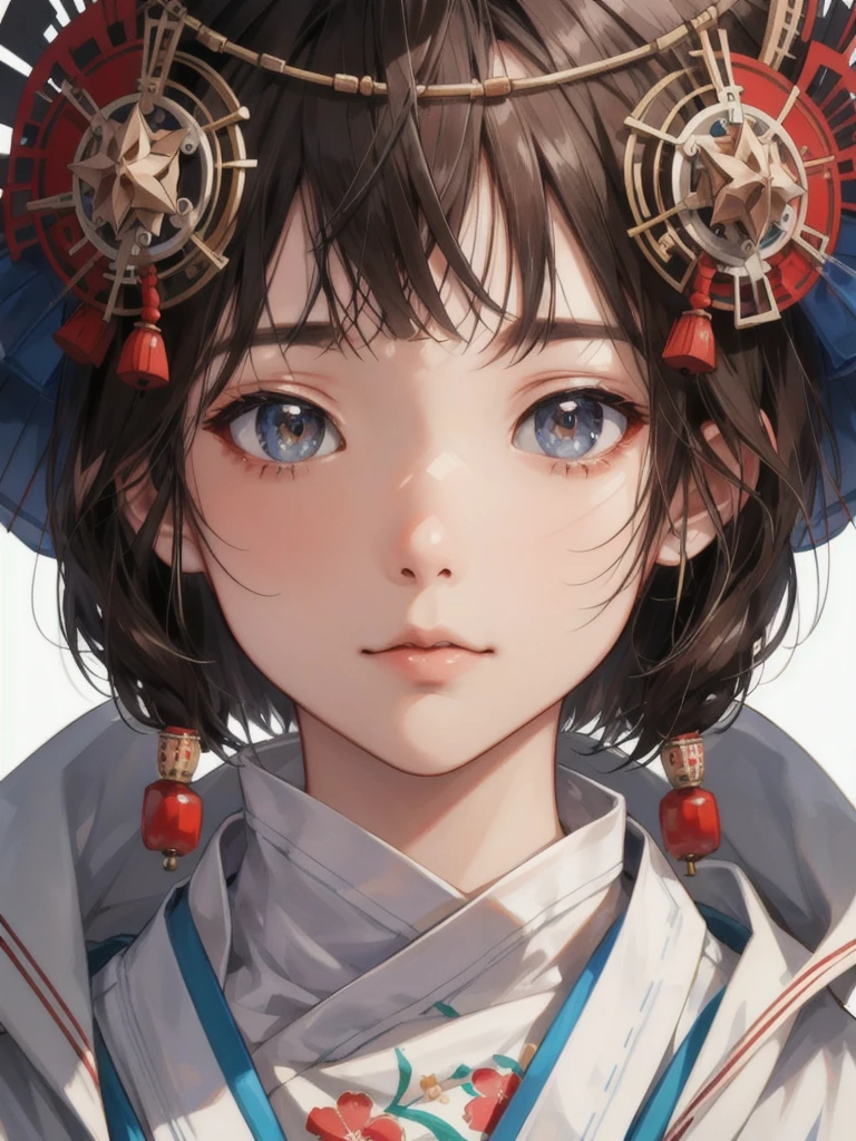 8K,​masterpiece, bset quality,（1girl in）、shinny skin、dark-brown eyes、 ((top-quality))、 Crisp focus:1.2、Highly detailed facial and skin texture、A detailed eye、face perfect、perfect bodies、japanes、animesque