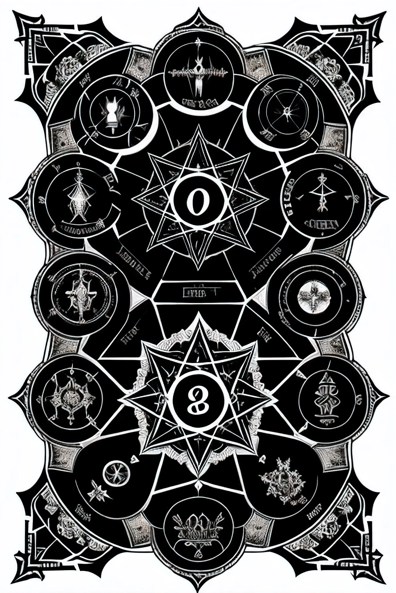 A satanic sect of twelve individuals, reunidos no ambiente mal iluminado e obscuro, pay homage to an imposing statue of Satan. the number, Bathed in darkness, looms over them with its intricately carved features, as the group bows their heads in prayer. Cada membro, dressed in robes of various shades of dark tones, revela seus rostos enquanto cantam frases antigas, the pentagram symbol displayed prominently between them, symbolizing his unwavering loyalty to the Dark Lord. Your worship, shrouded in secrecy and mystery, se desenrola neste quadro arrepiante, a testament to your devotion and commitment.