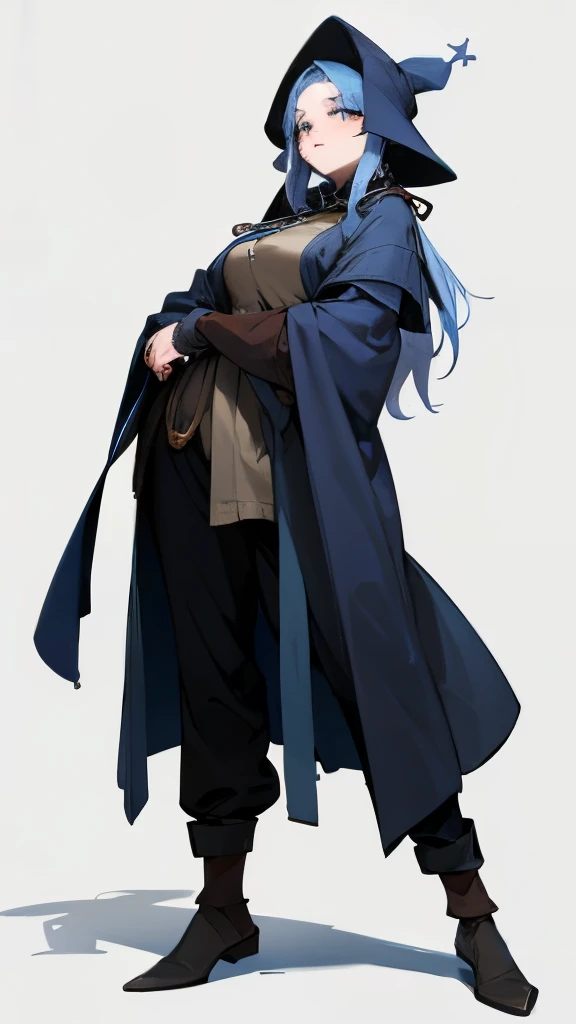 A medieval drunk who wears baggy clothes and an overcoat, carrega duas aljavas de saque na cintura, e tem um rosto semelhante ao kaleb de sense life, imagem de corpo inteiro