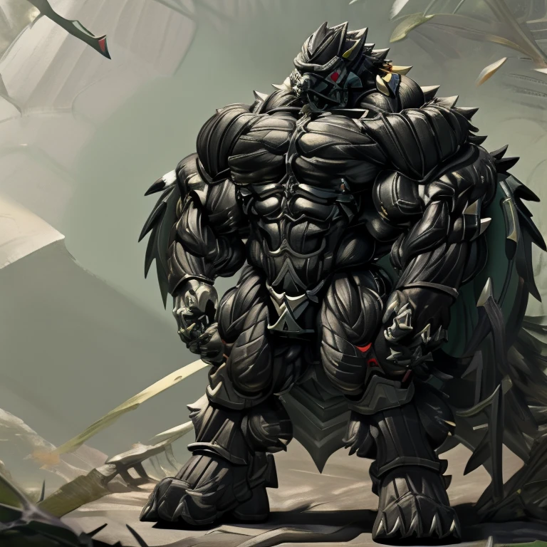 8K, Masterpiece, highres, future fiction. black visor, Detailed head, Detailed Body, full body, BLACK COLRR, Detailed abs, wearing crNanosuit, big muscle (pecs, triceps, traps) unusually developed muscular body, body full of huge muscles. showing off muscles, pectorales enormes. Exaggeratedly huge muscles. Gigachad Muscular, gigantic muscles, Colossal giant NANOSUIT over a battlefield, The cloak is so long that it touches the ground, crossed arms.
The claws are sharp,
Sharp teeth,
have big wings.
whole body shines like metal. nj5furry,