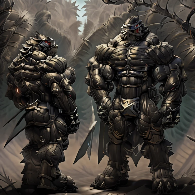 8K, Masterpiece, highres, future fiction. black visor, Detailed head, Detailed Body, full body, BLACK COLRR, Detailed abs, wearing crNanosuit, big muscle (pecs, triceps, traps) unusually developed muscular body, body full of huge muscles. showing off muscles, pectorales enormes. Exaggeratedly huge muscles. Gigachad Muscular, gigantic muscles, Colossal giant NANOSUIT over a battlefield, The cloak is so long that it touches the ground, crossed arms.
The claws are sharp,
Sharp teeth,
have big wings.
whole body shines like metal. nj5furry,