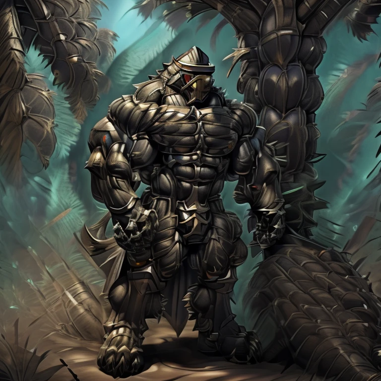 8K, Masterpiece, highres, future fiction. black visor, Detailed head, Detailed Body, full body, BLACK COLOR, Detailed abs, wearing crNanosuit, big muscle (pecs, triceps, traps) unusually developed muscular body, body full of huge muscles. showing off muscles, pectorales enormes. Exaggeratedly huge muscles. Gigachad Muscular, gigantic muscles, Colossal giant NANOSUIT over a battlefield, The cloak is so long that it touches the ground, crossed arms.
The claws are sharp,
Sharp teeth,
have big wings.
whole body shines like metal. nj5furry,