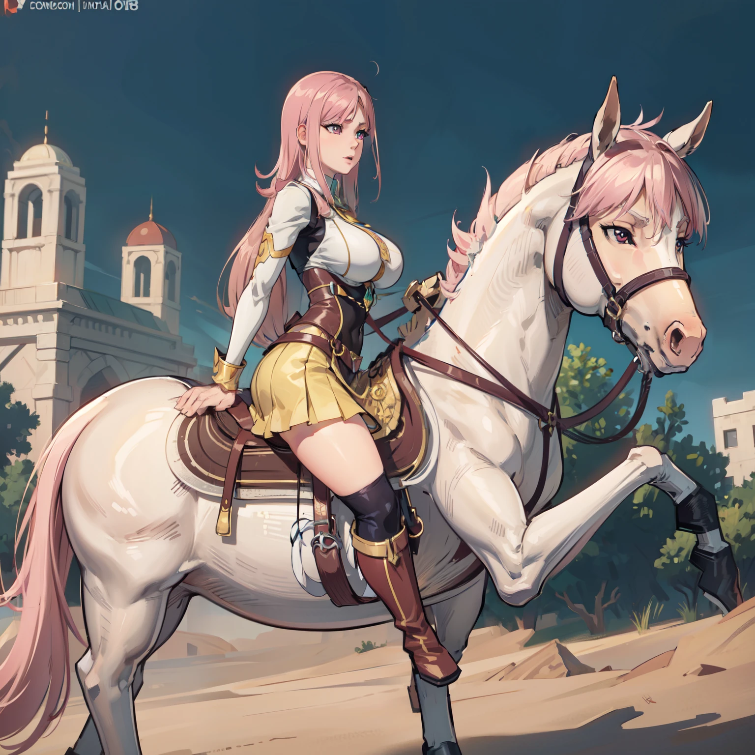 ((best quality)), ((anime masterpiece)), (detailed), cinematic lighting, vivid color, 8k, horse
