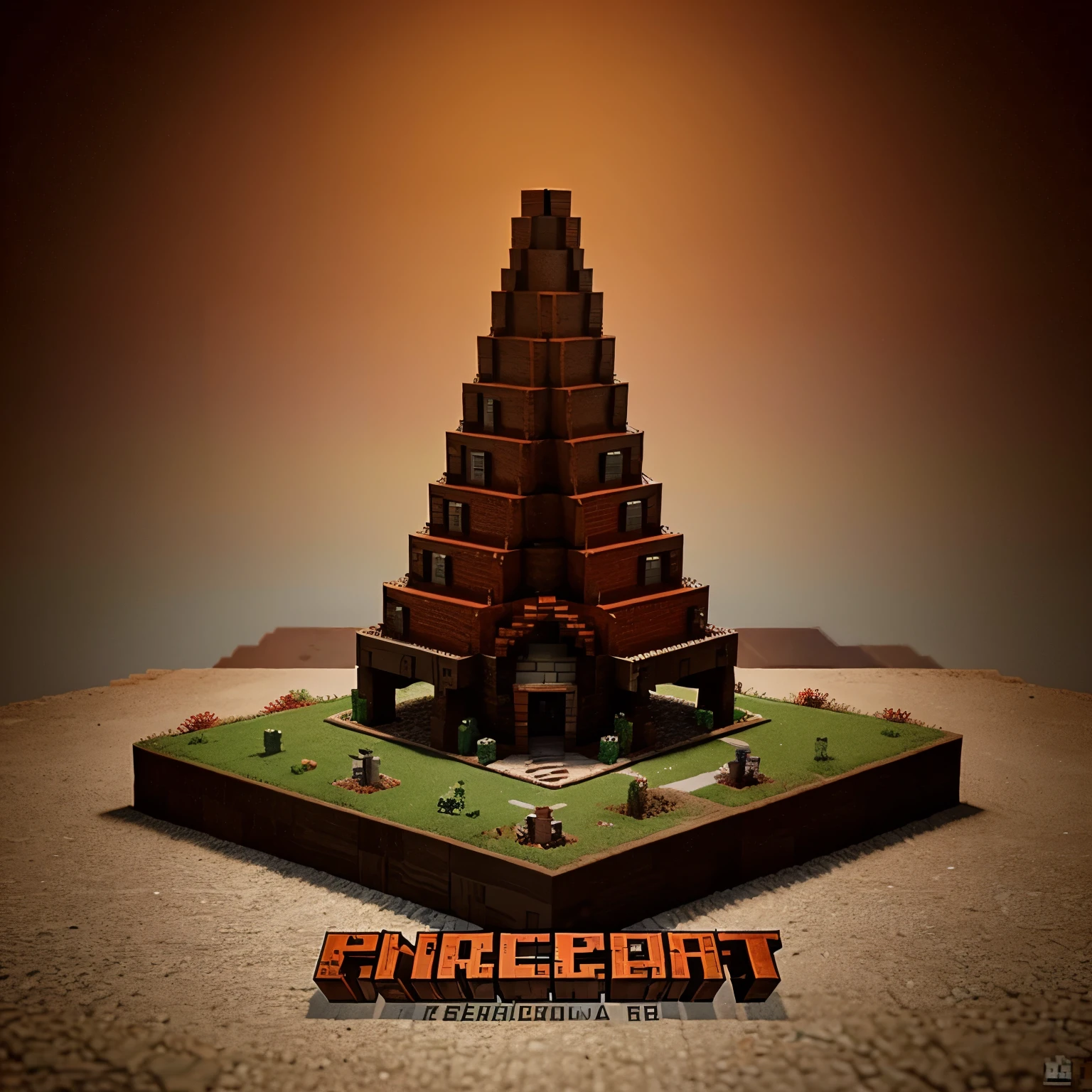 genera una imagen con el nombre "Rojas" with a minecraft design in the background