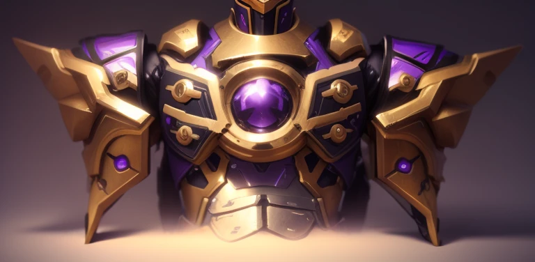 The color changes to gold and purple,Some gold and purple(Ensure its layering and armor texture,Gold as the main color)