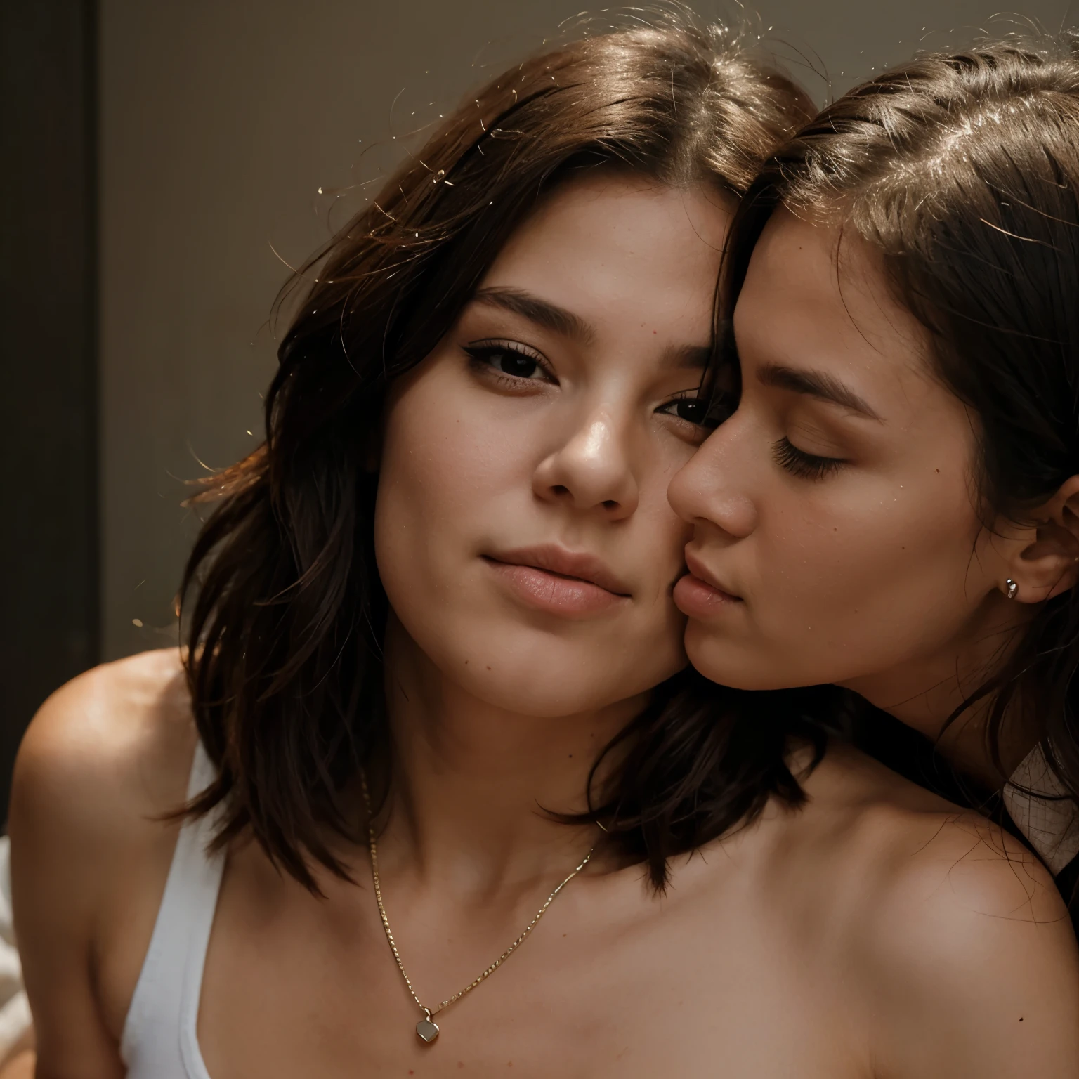 A woman spitting on her lesbians face 
