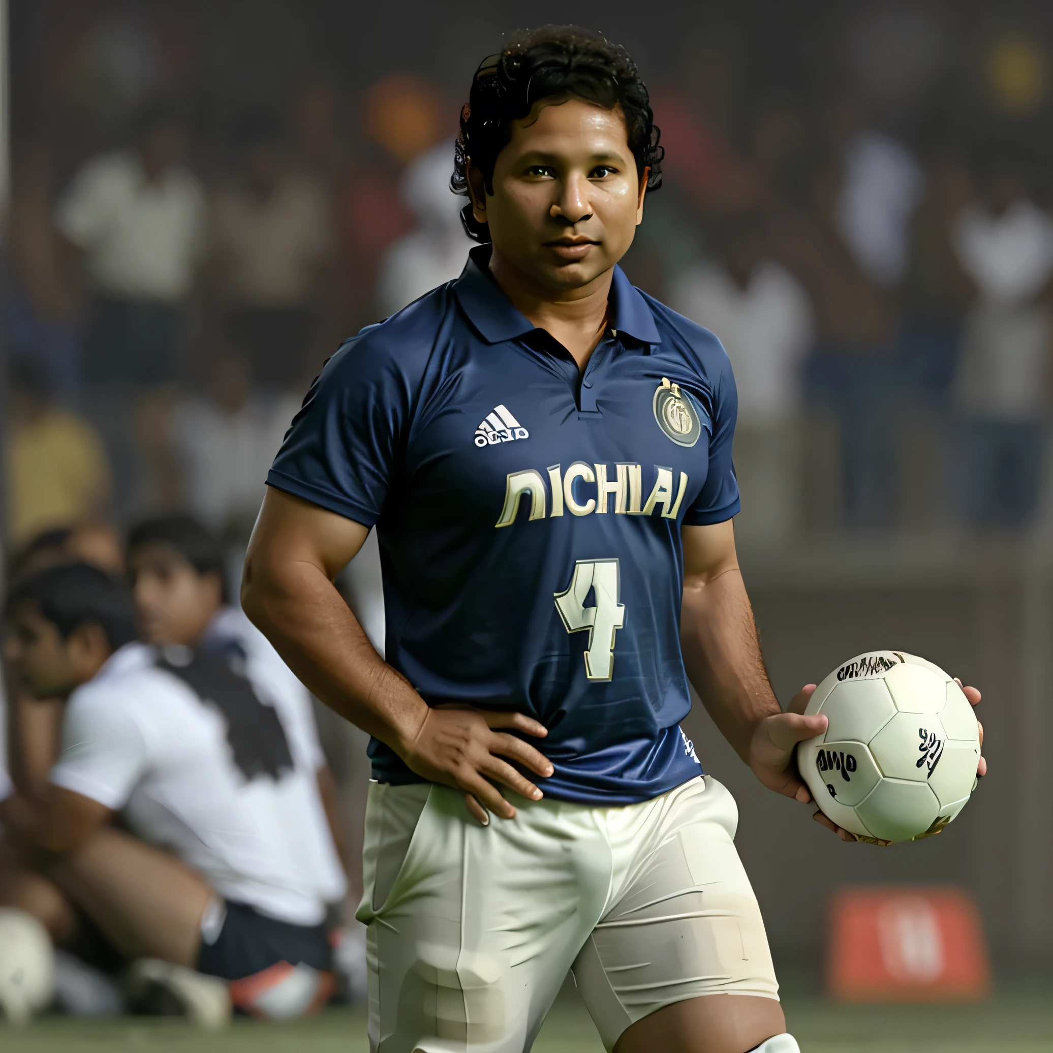 Sachin Tendulkar as a football player 