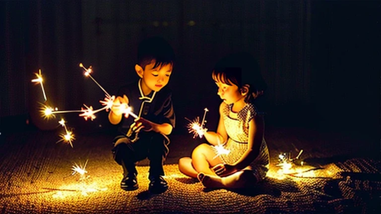 Sparklers Long-legged Peony、1960Era、Sparklers in the Showa Era and Children's T Values